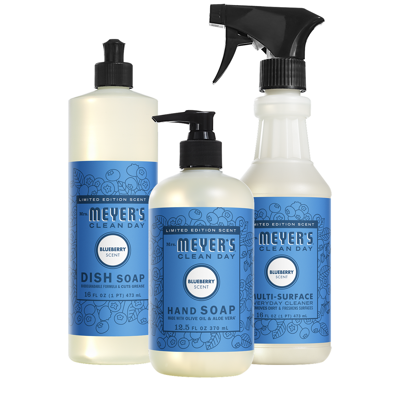 Mrs. Meyer's Blueberry Kitchen Essentials Set