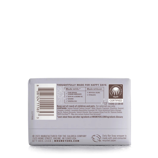 Mrs. Meyer's Lavender Daily Bar Soap Home Essential