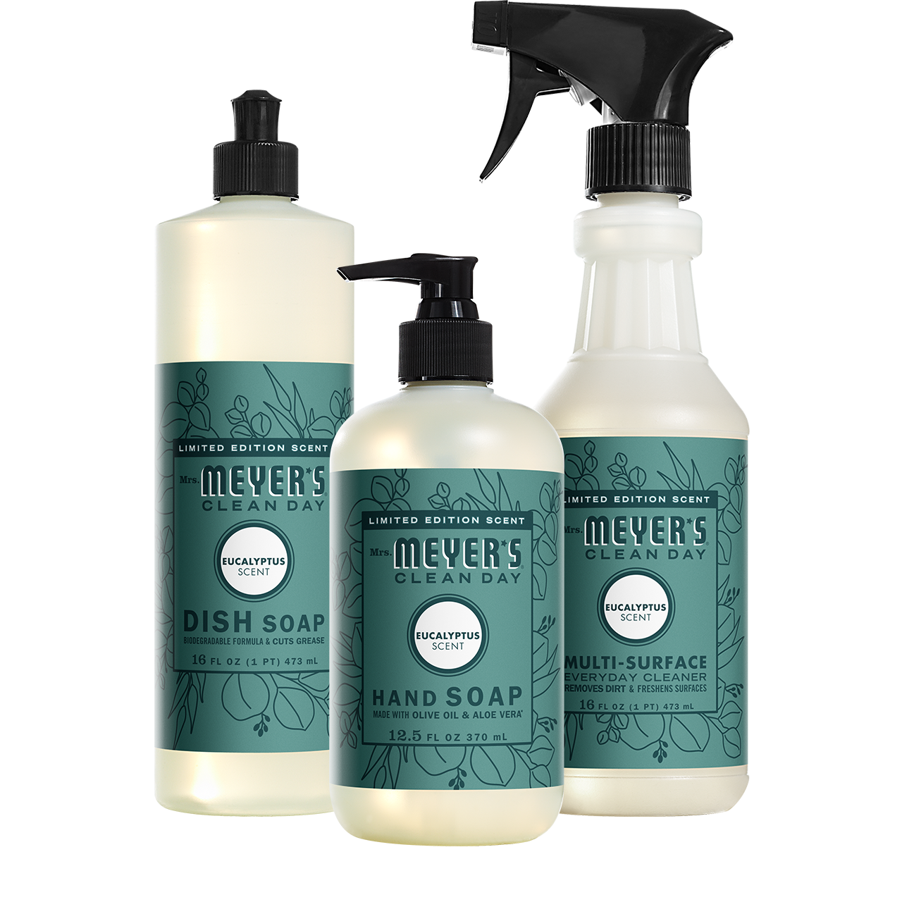 Mrs. Meyer's Eucalyptus Kitchen Essentials Set