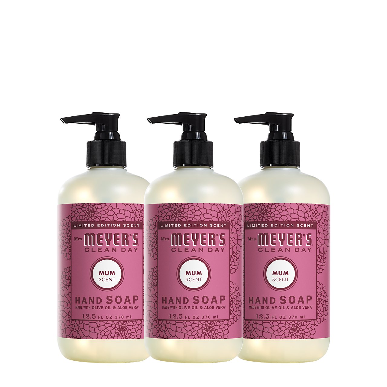 Mrs. Meyer's Mum Liquid Hand Soap 3-Count Bundle Gift-Ready