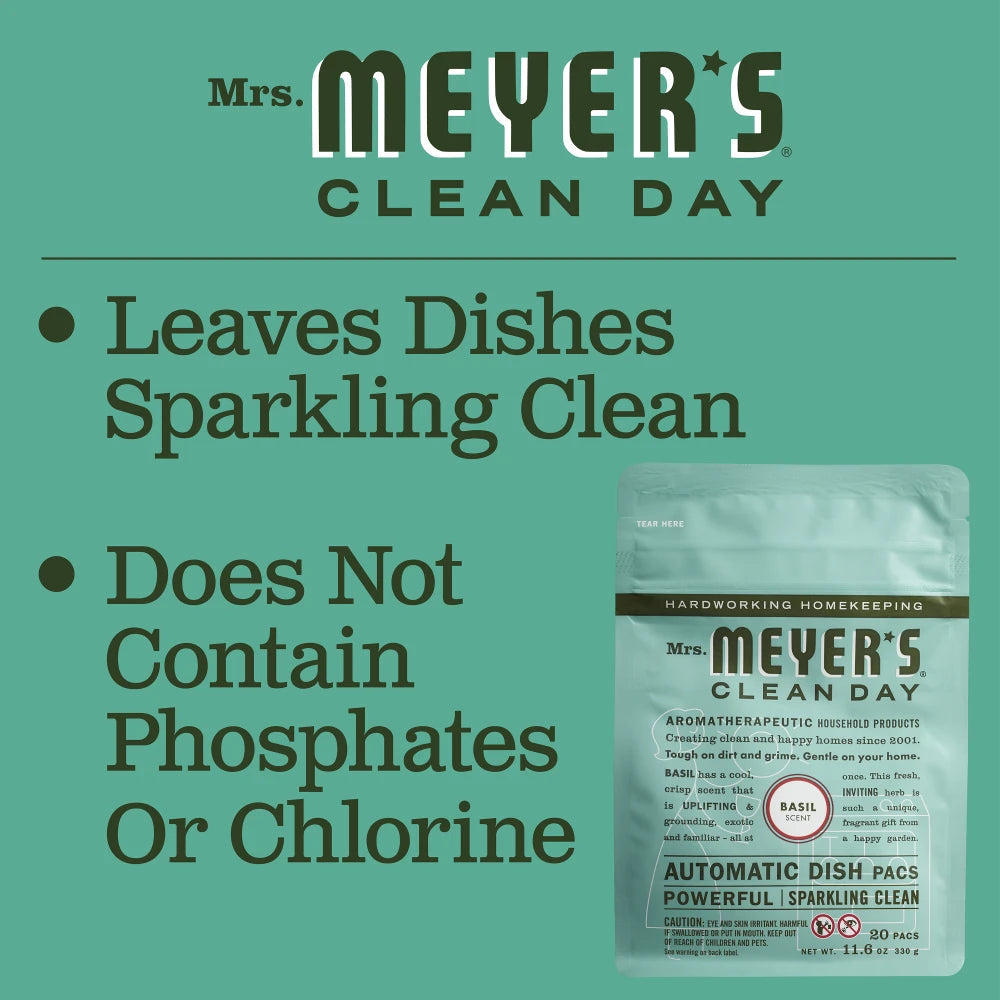 Mrs. Meyer's Basil Automatic Dish Packs Home Care