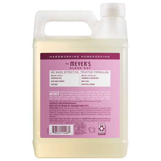 Mrs. Meyer's Peony Dish Soap Refill Home Essential
