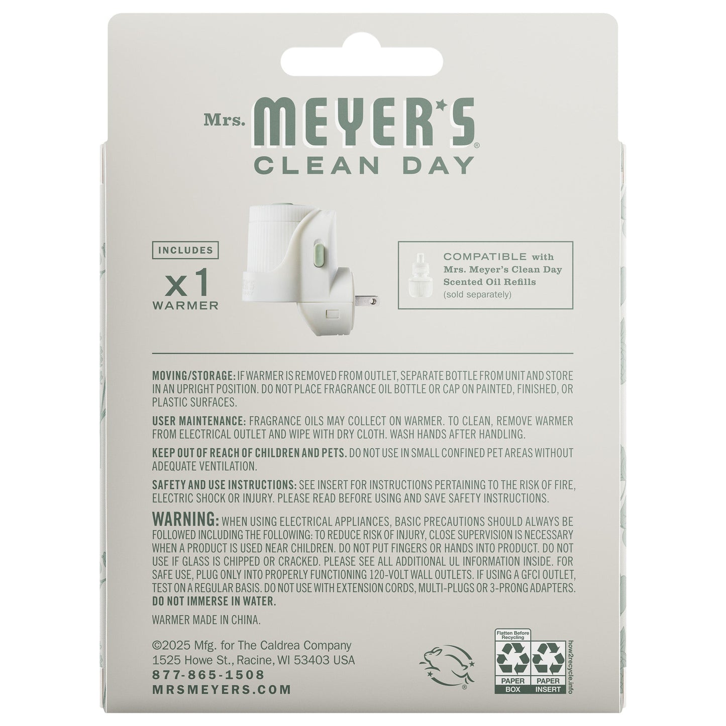Mrs. Meyer's Plug-In Oil Warmer Home Care