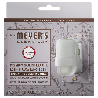 Mrs. Meyer's Lavender Plug-In Oil Warmer With Refill