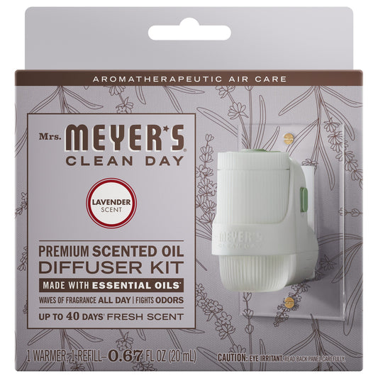 Mrs. Meyer's Lavender Plug-In Oil Warmer With Refill