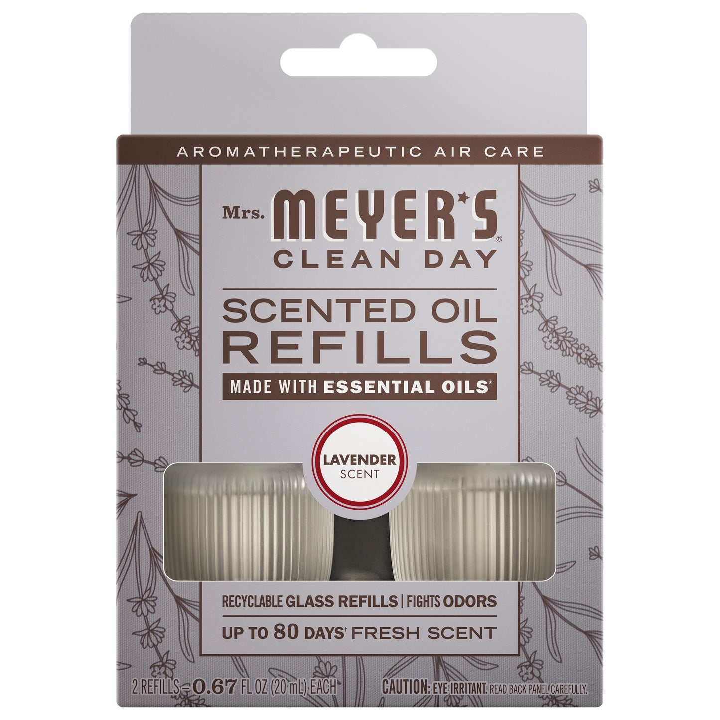 Mrs. Meyer's Lavender Plug-In Scented Oil Refill 2-Pack Home Essential