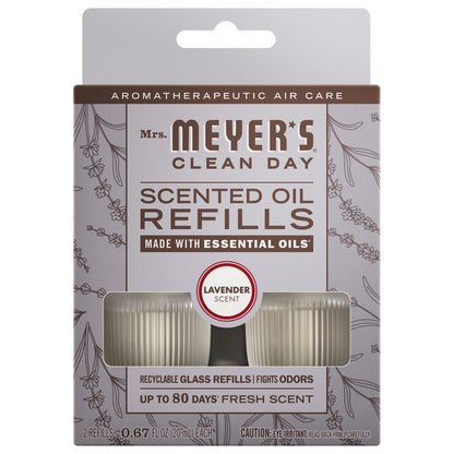 Mrs. Meyer's Lavender Plug-In Scented Oil Refill 2-Pack Home Essential