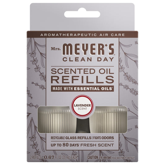 Mrs. Meyer's Lavender Plug-In Scented Oil Refill 2-Pack Home Essential