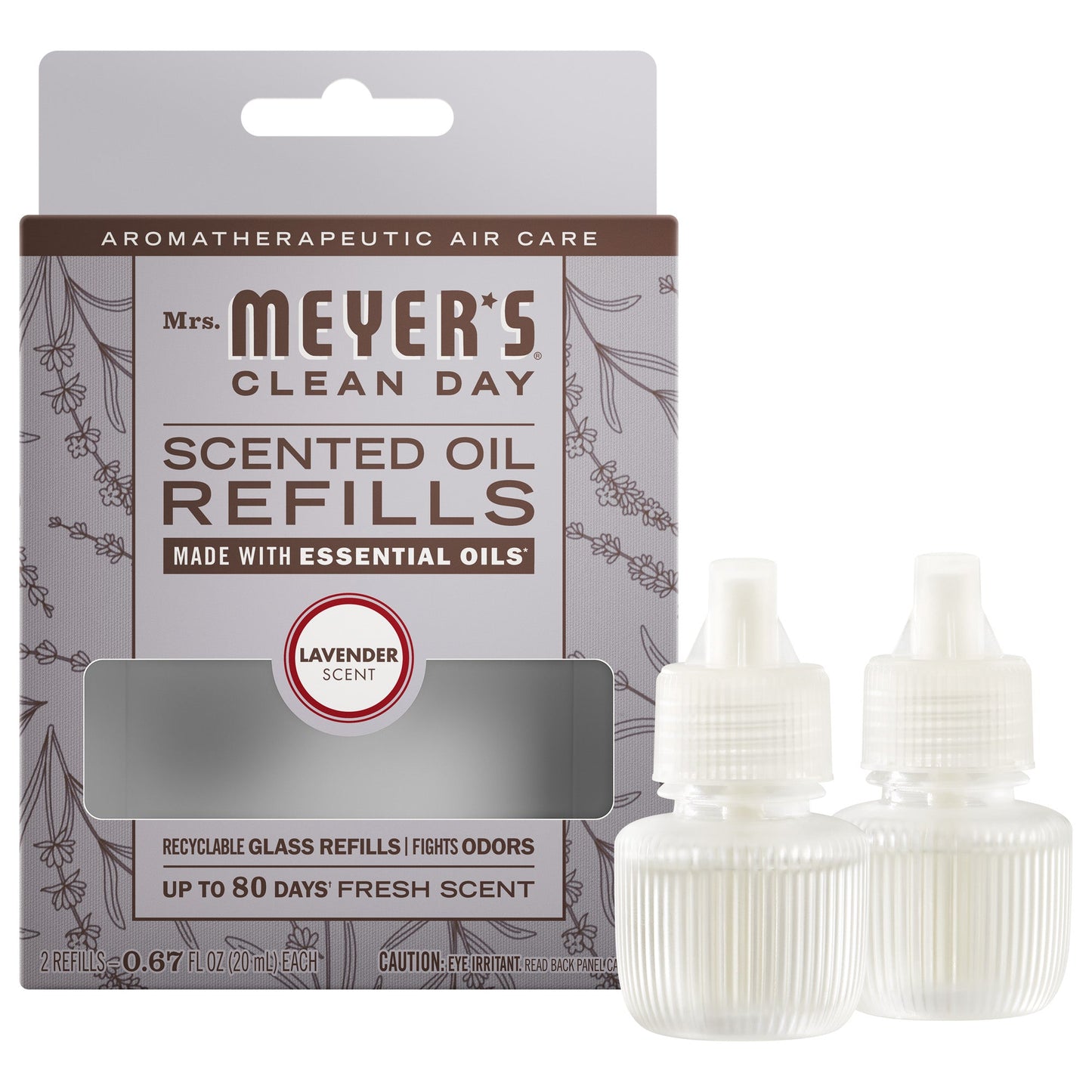 Mrs. Meyer's Lavender Plug-In Scented Oil Refill 2-Pack Home Essential