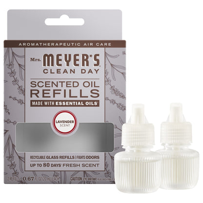 Mrs. Meyer's Lavender Plug-In Scented Oil Refill 2-Pack Home Essential