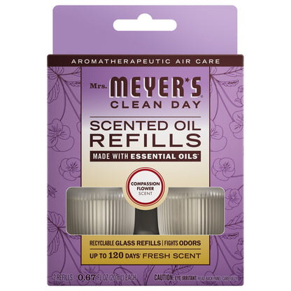 Mrs. Meyer's Compassion Flower Plug-In Scented Oil Refill 2-Pack Home Essential