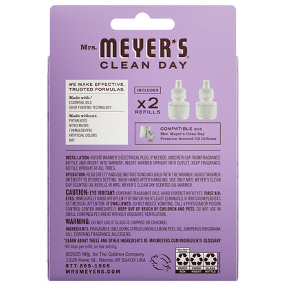 Mrs. Meyer's Compassion Flower Plug-In Scented Oil Refill 2-Pack Home Essential
