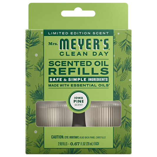 Mrs. Meyer's Iowa Pine Plug-In Scented Oil Refill 2-Pack Home Essential
