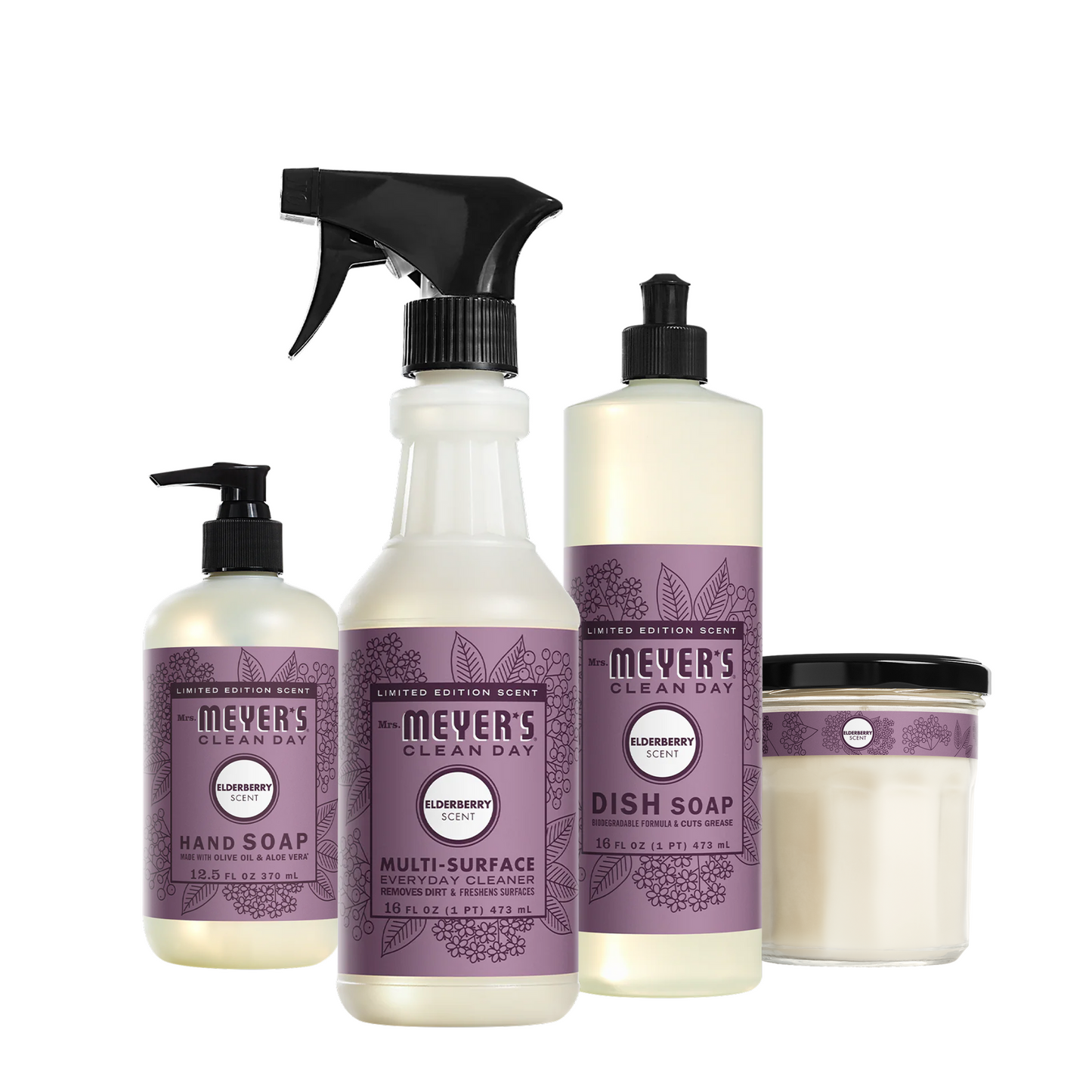 Mrs. Meyer's Elderberry Home Care Collection