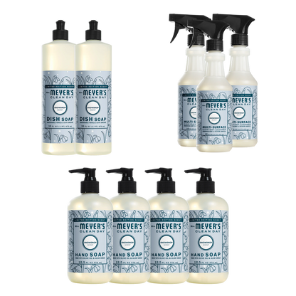 Mrs. Meyer's Snowdrop Essentials Plus 9-Count Bundle Gift-Ready