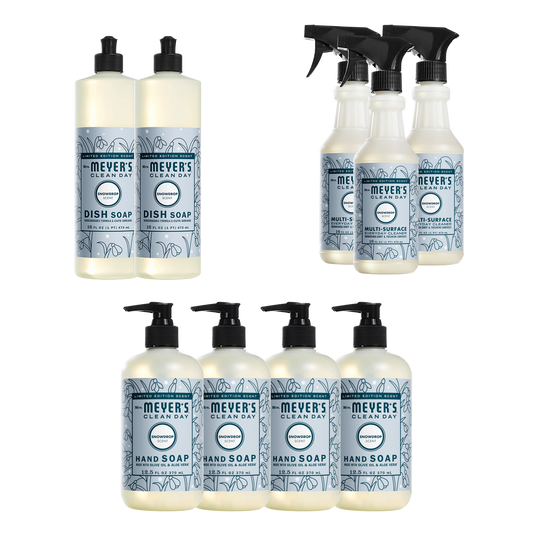 Mrs. Meyer's Snowdrop Essentials Plus 9-Count Bundle Gift-Ready