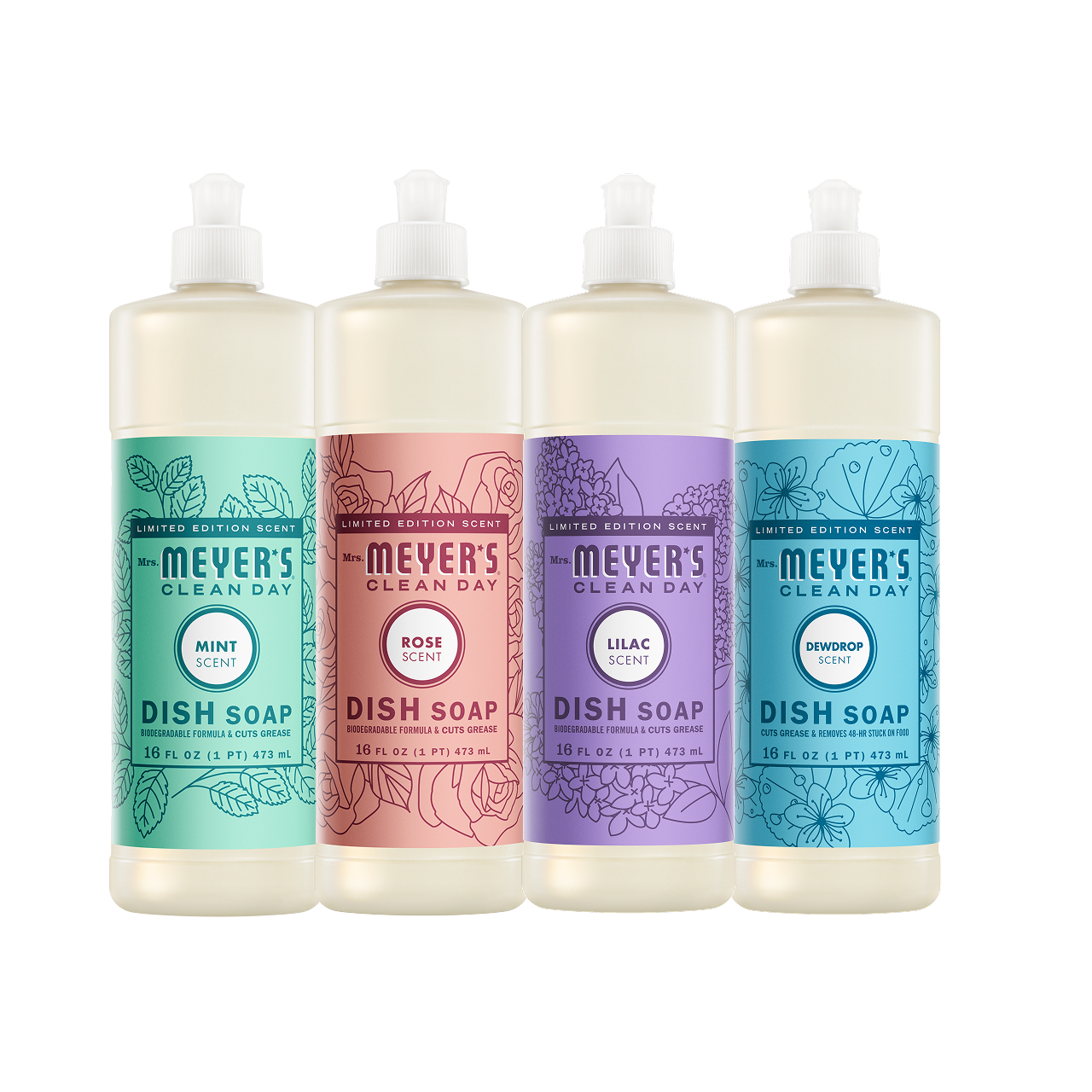 Mrs. Meyer's Spring Seasonal Liquid Dish Soap Collection