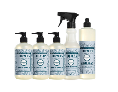 Mrs. Meyer's Snowdrop Essentials 5-Count Bundle Gift-Ready