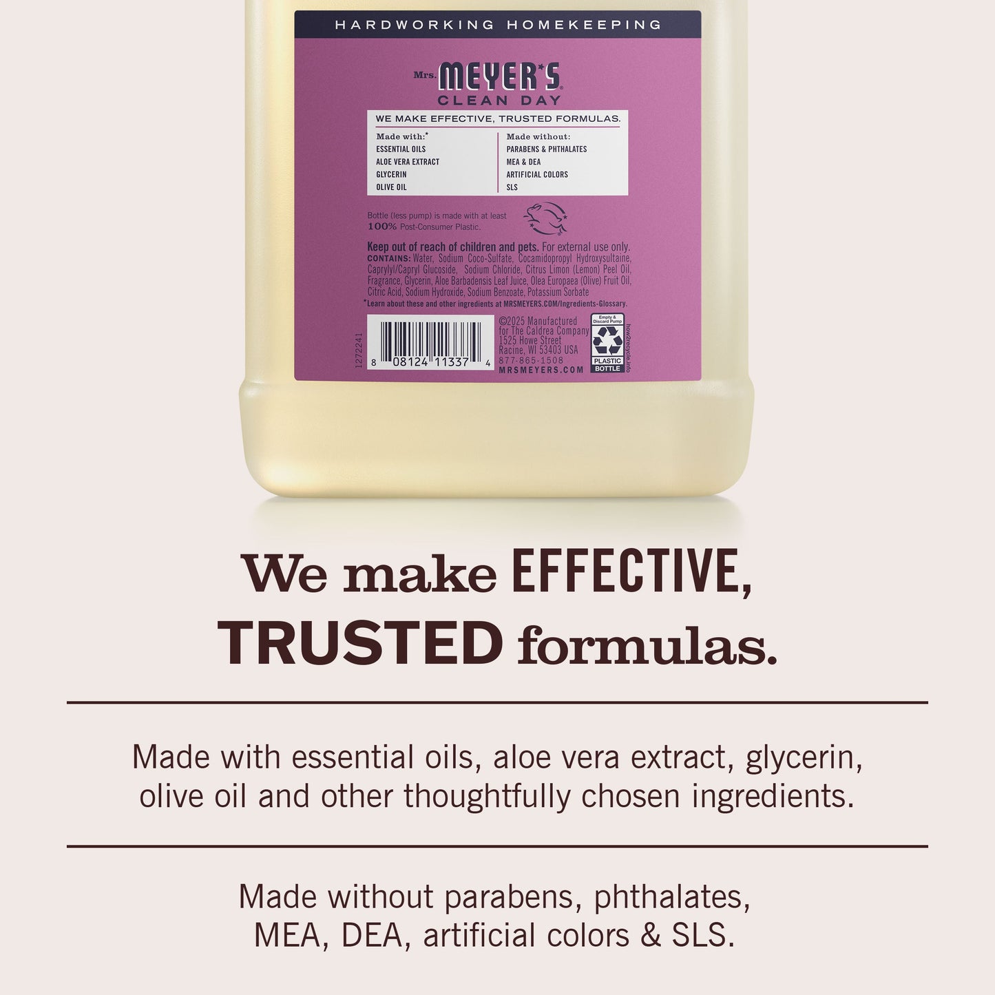Mrs. Meyer's Plum Berry Liquid Hand Soap Refill Home Essential
