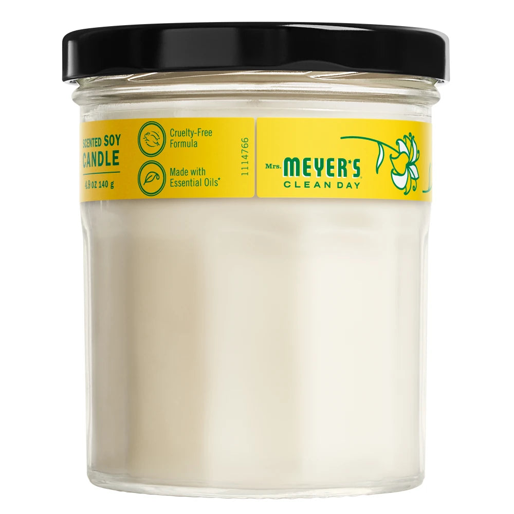 Mrs. Meyer's Honeysuckle Soy Candle Small Home Essential