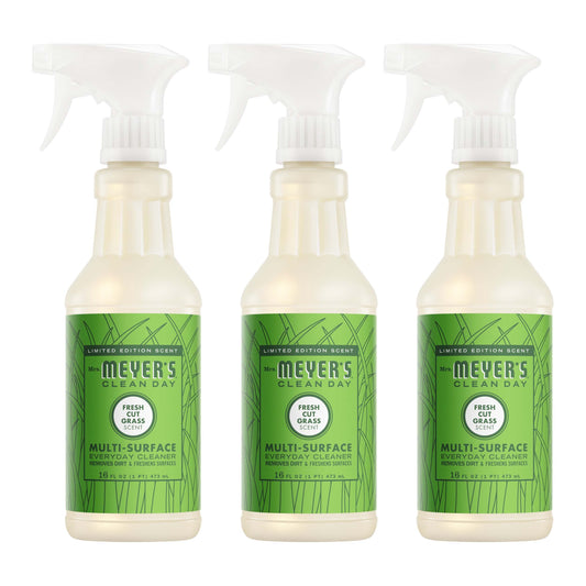 Mrs. Meyer's Fresh Cut Grass Everyday Multi-Surface Cleaner 3-Count Bundle