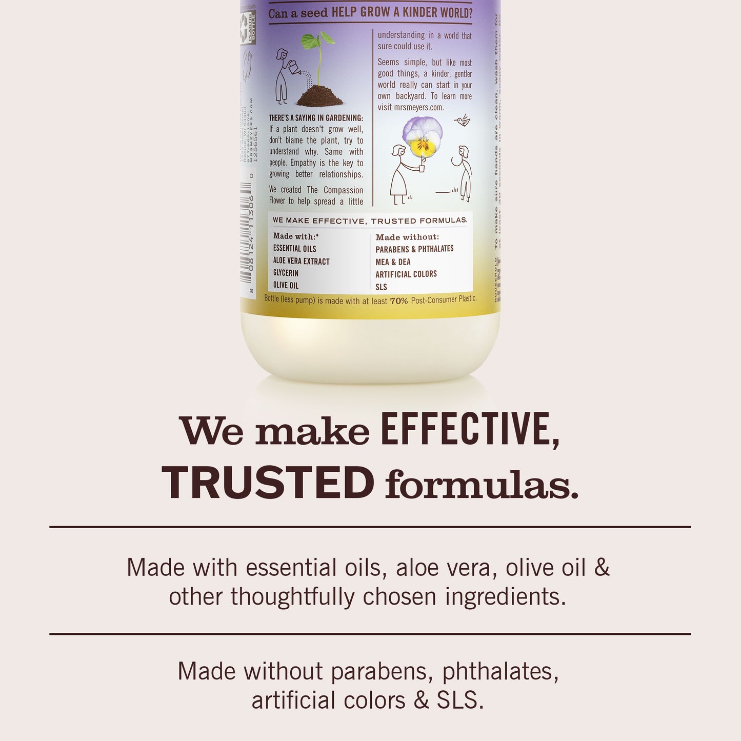 Mrs. Meyer's Compassion Flower Liquid Hand Soap Home Essential