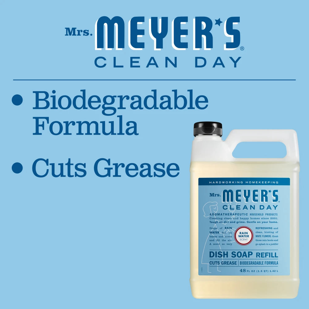 Mrs. Meyer's Rain Water Dish Soap Refill Home Essential