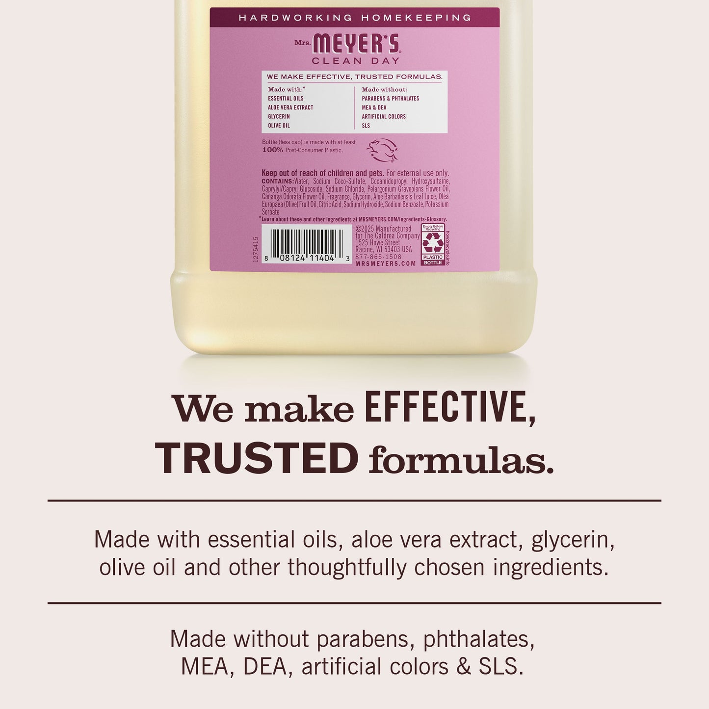 Mrs. Meyer's Peony Liquid Hand Soap Refill Home Essential