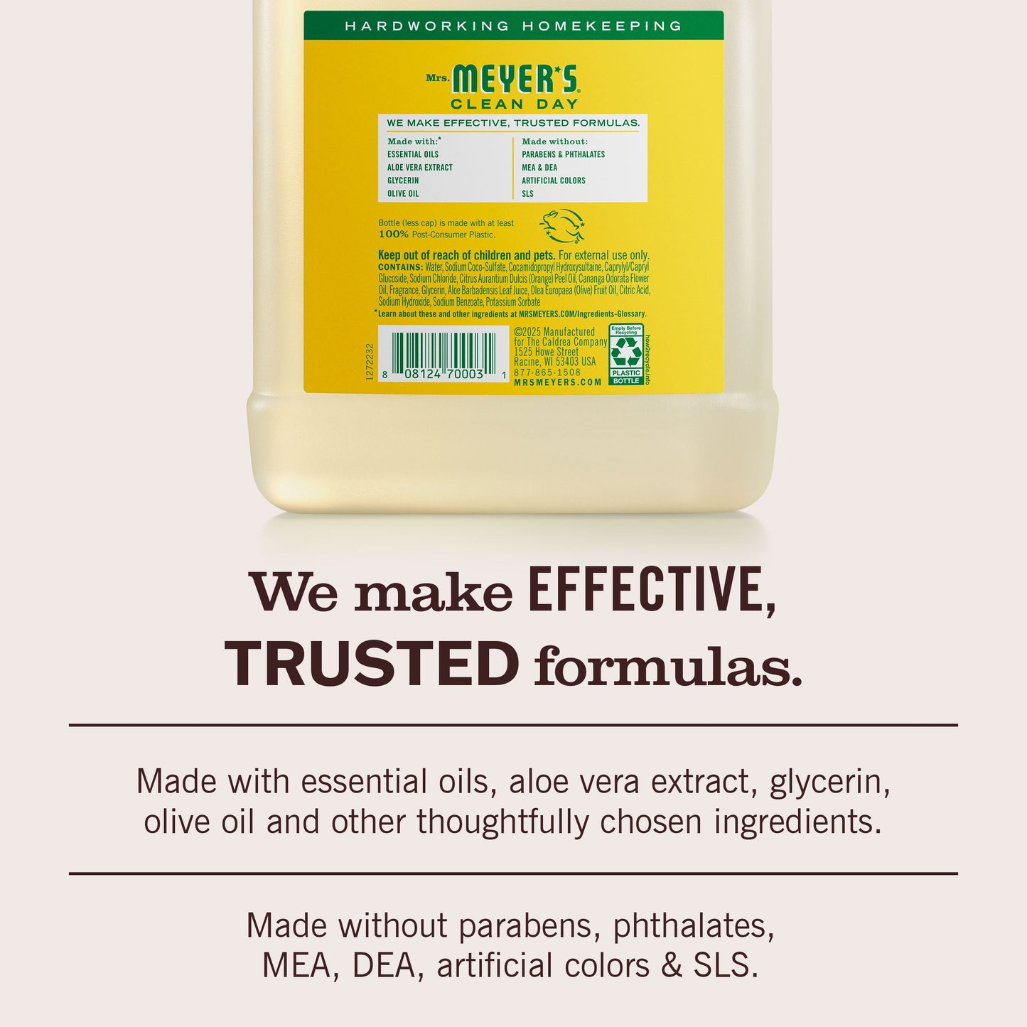 Mrs. Meyer's Honeysuckle Liquid Hand Soap Refill Home Essential