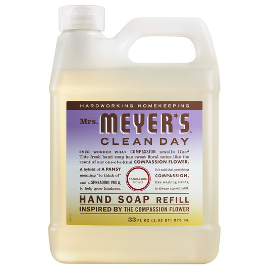 Mrs. Meyer's Compassion Flower Liquid Hand Soap Refill Home Essential