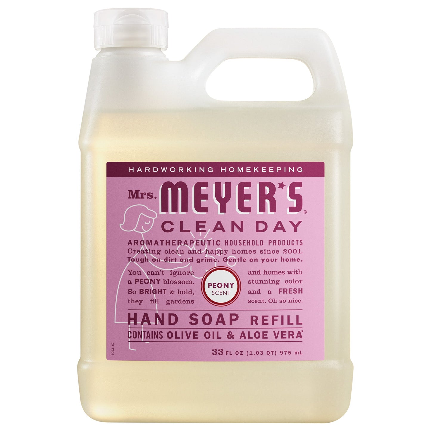 Mrs. Meyer's Peony Liquid Hand Soap Refill Home Essential