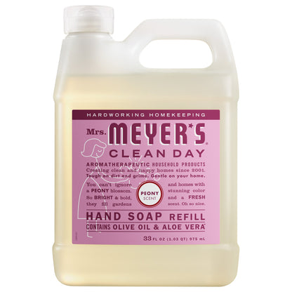 Mrs. Meyer's Peony Liquid Hand Soap Refill Home Essential