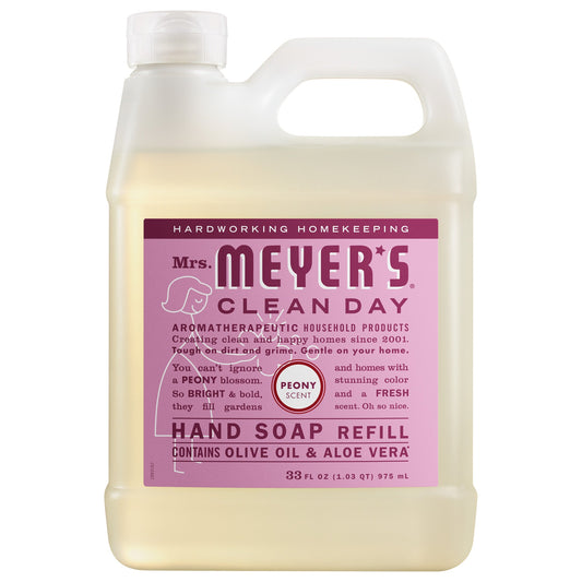Mrs. Meyer's Peony Liquid Hand Soap Refill Home Essential
