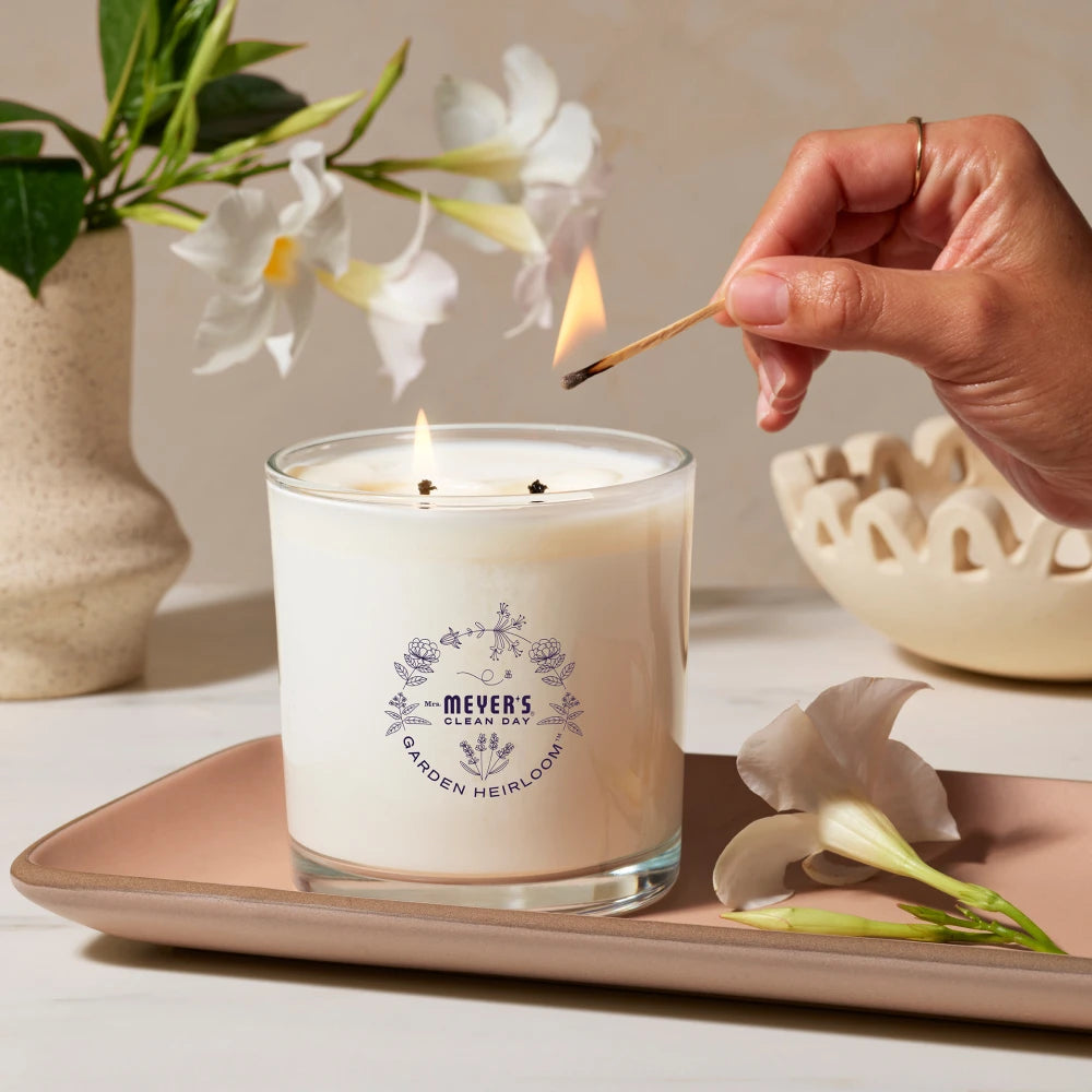 Mrs. Meyer's Moonflower Garden Heirloom Candle Home Essential