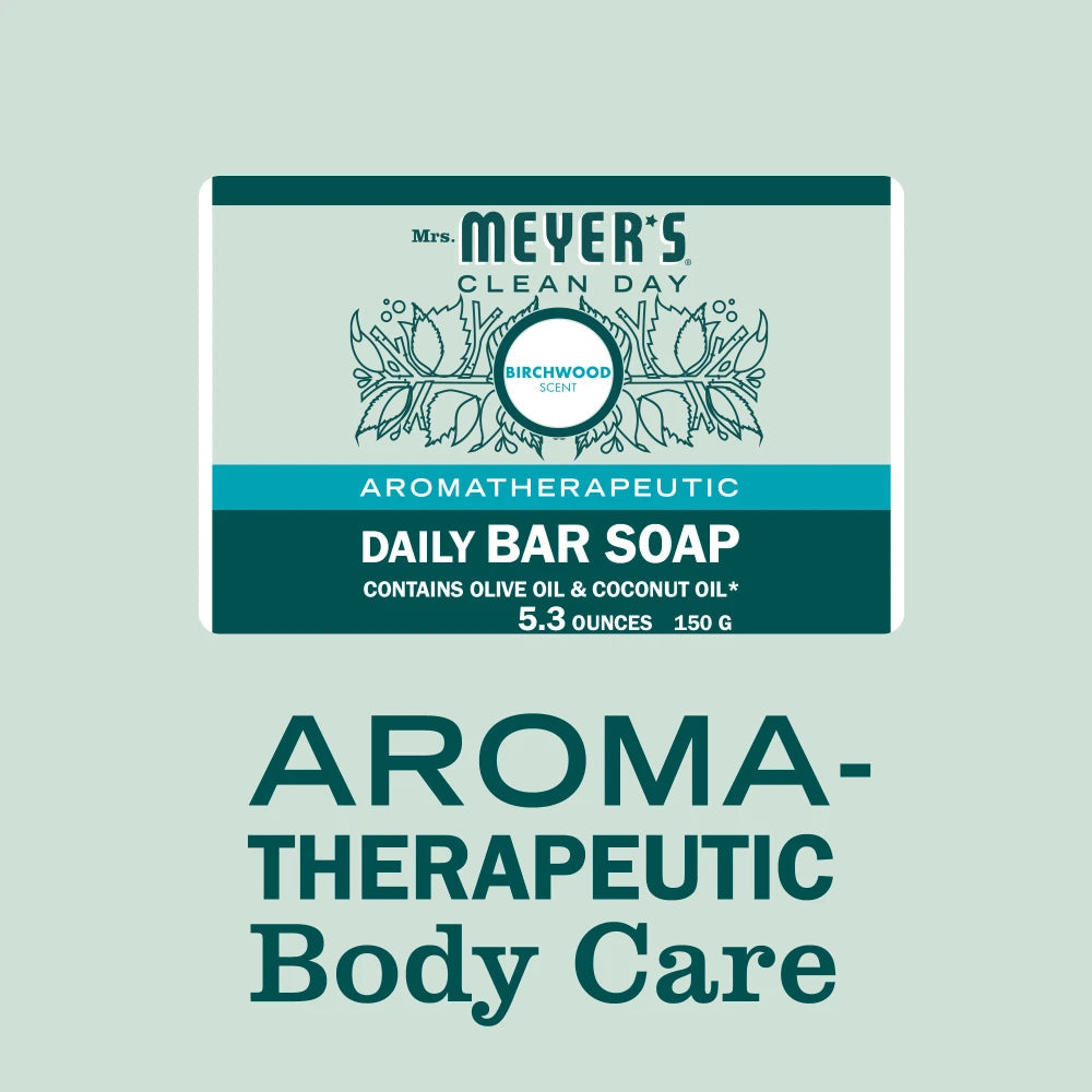 Mrs. Meyer's Birchwood Daily Bar Soap Home Essential