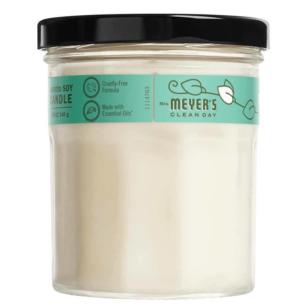 Mrs. Meyer's Basil Soy Candle Small Home Essential