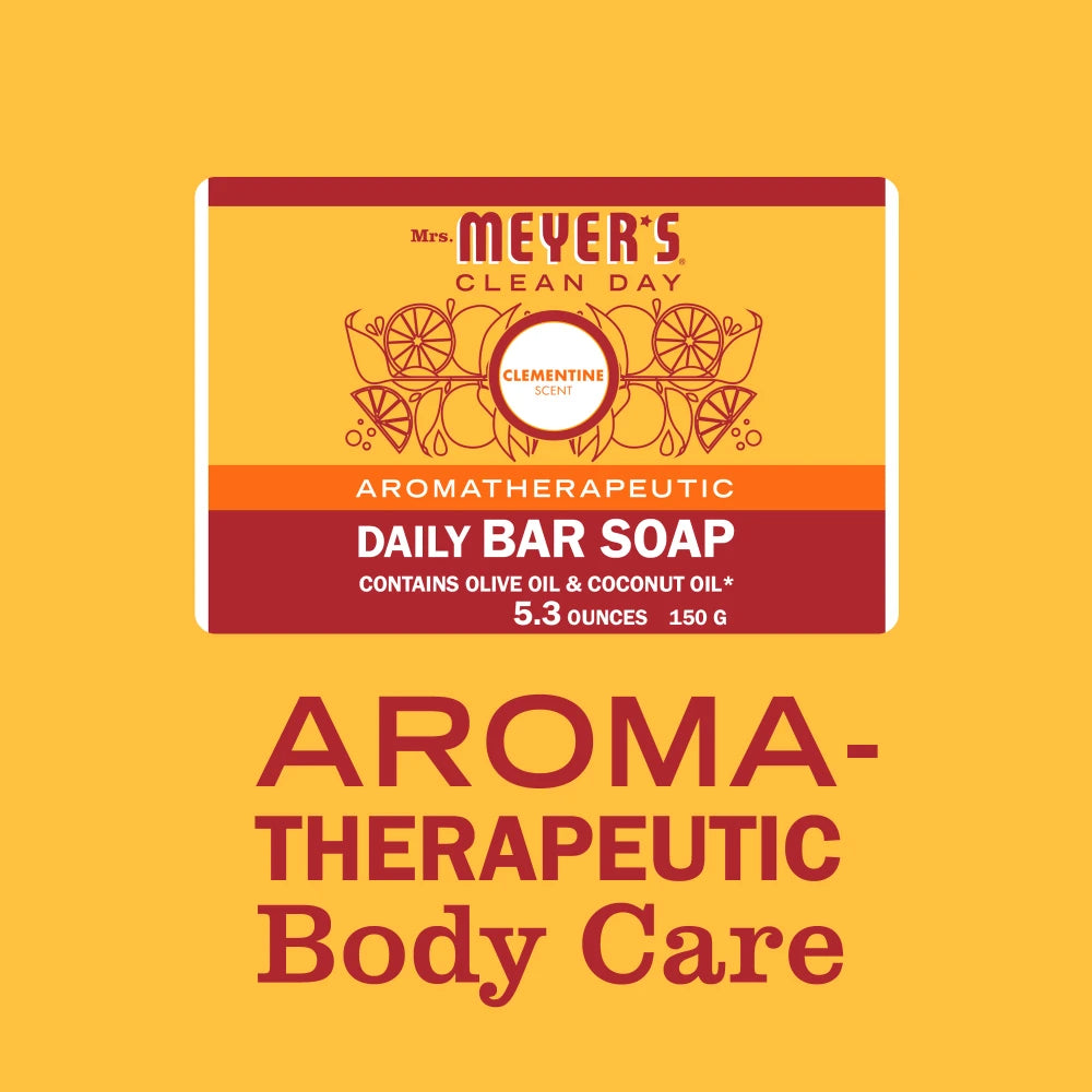 Mrs. Meyer's Clementine Daily Bar Soap Home Essential