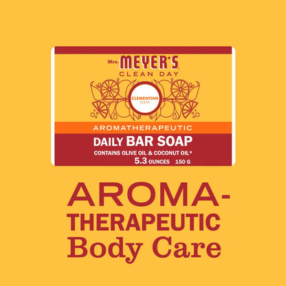 Mrs. Meyer's Clementine Daily Bar Soap Home Essential