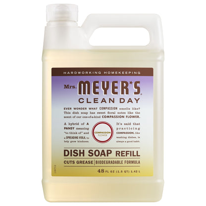 Mrs. Meyer's Compassion Flower Dish Soap Refill Home Essential