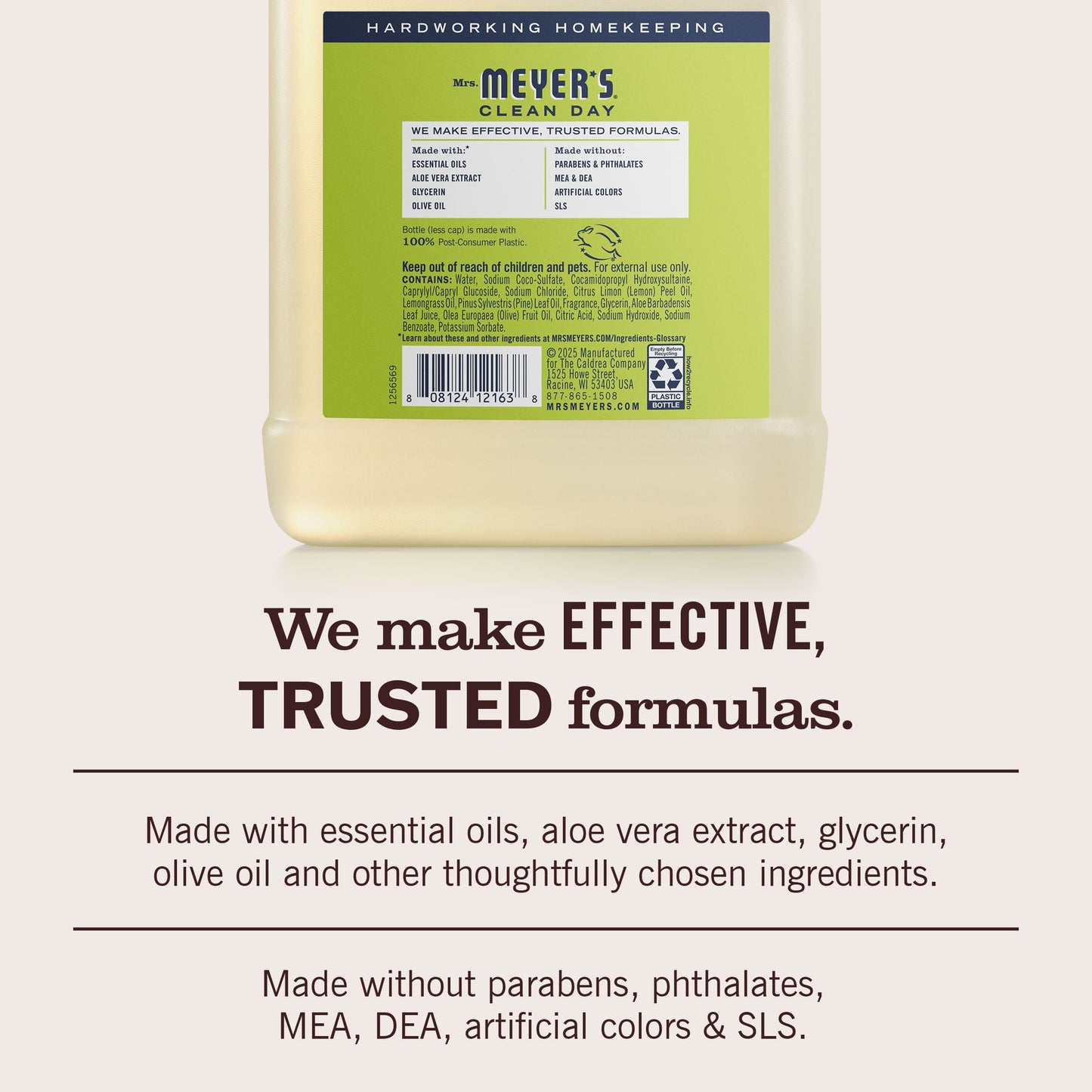 Mrs. Meyer's Lemon Verbena Liquid Hand Soap Refill Home Essential