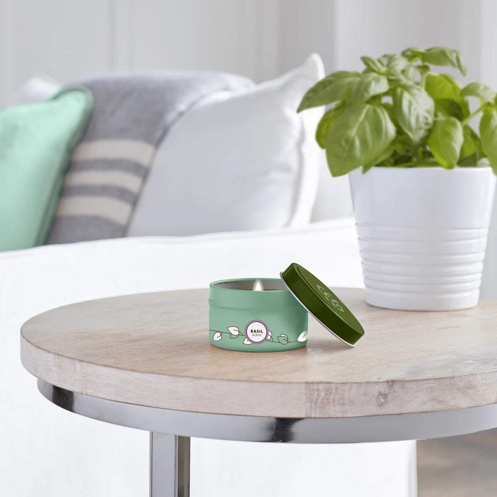 Mrs. Meyer's Basil Scented Tin Candle