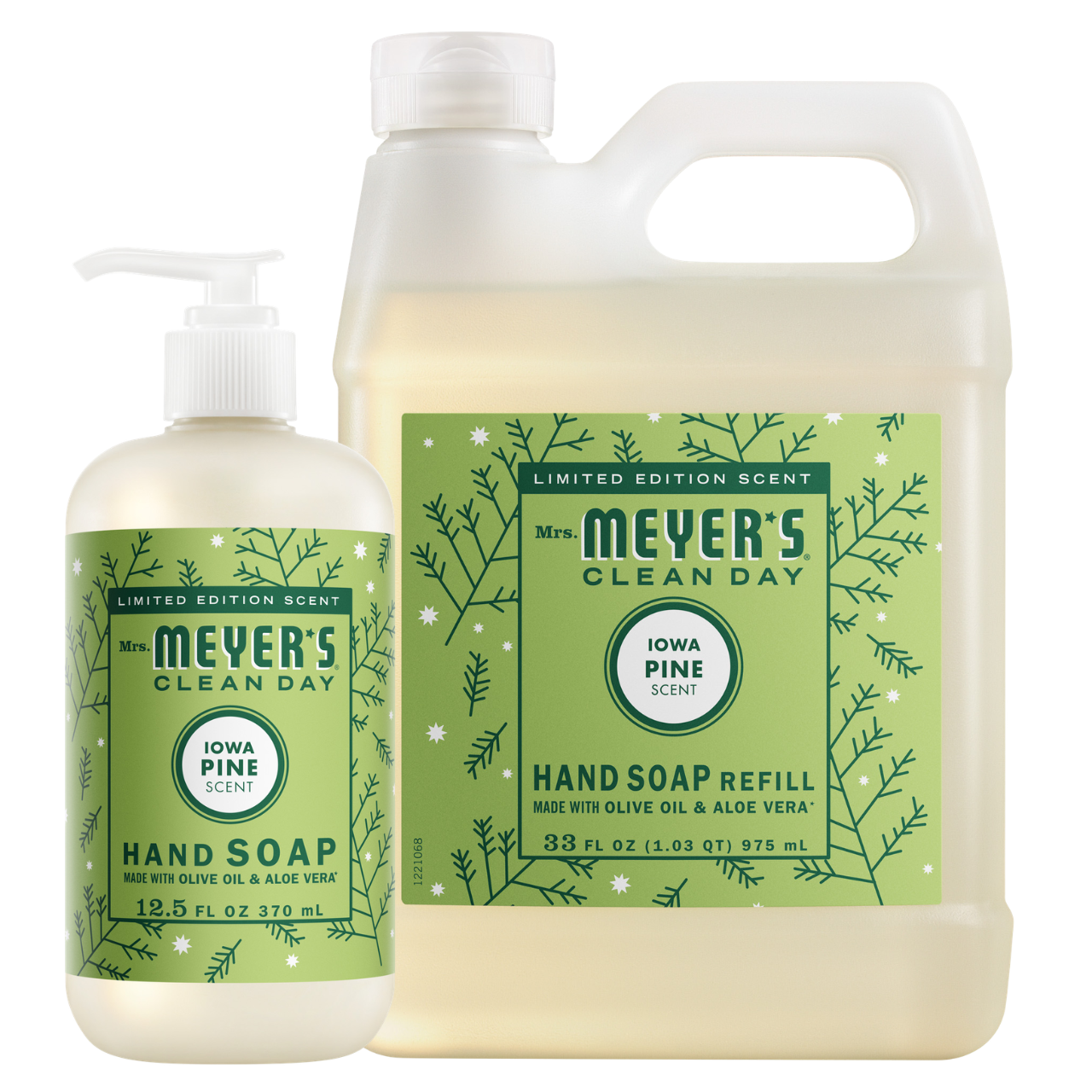 Mrs. Meyer's Iowa Pine Liquid Hand Soap & Refill Set Gift-Ready