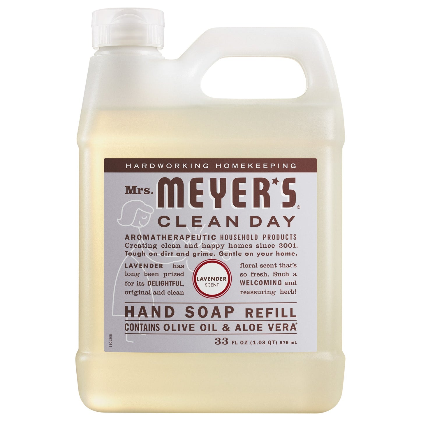 Mrs. Meyer's Lavender Liquid Hand Soap Refill Home Essential