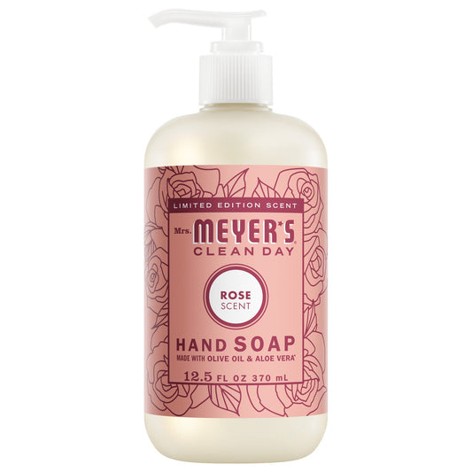 Mrs. Meyer's Rose Liquid Hand Soap Home Essential