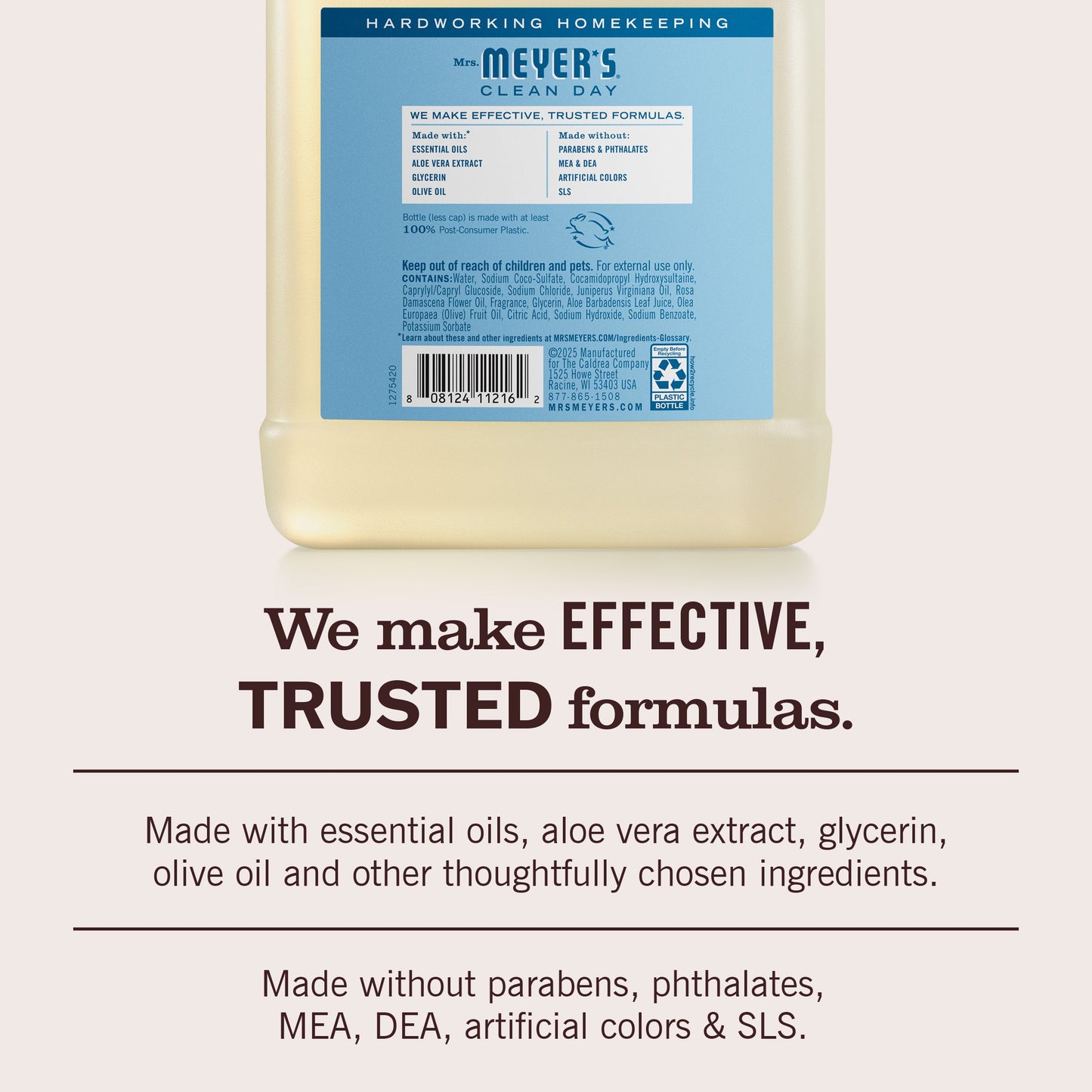 Mrs. Meyer's Rain Water Liquid Hand Soap Refill Home Essential