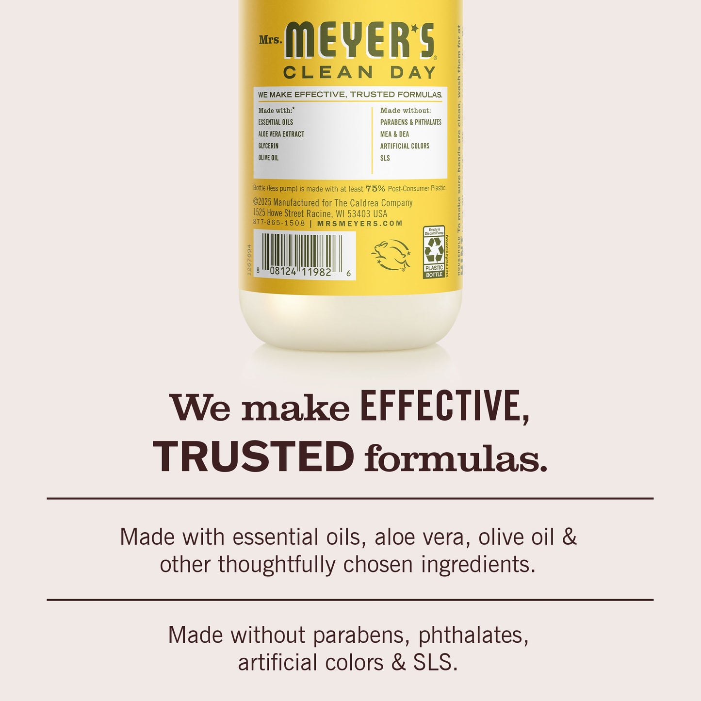 Mrs. Meyer's Dandelion Liquid Hand Soap 3-Count Bundle Gift-Ready