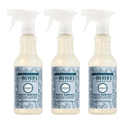 Mrs. Meyer's Snowdrop Everyday Multi-Surface Cleaner 3-Count Bundle