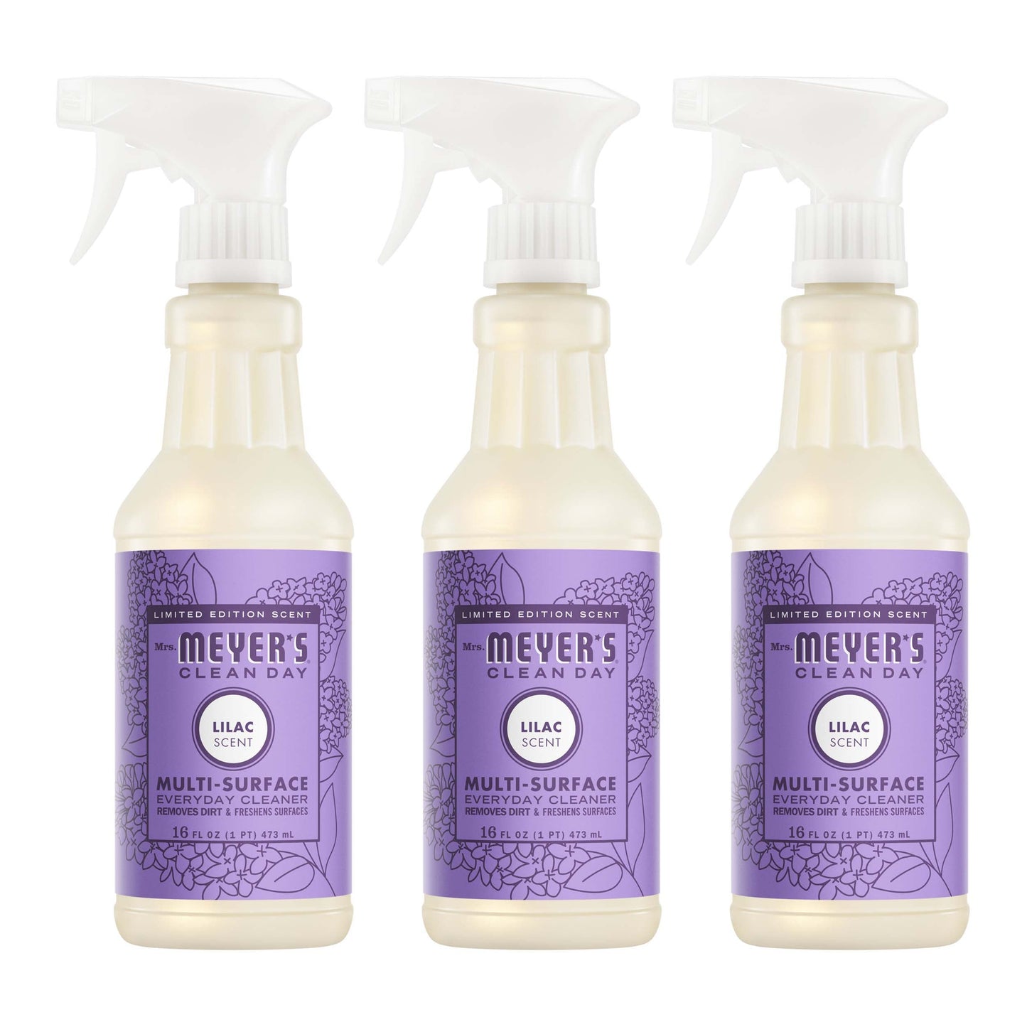 Mrs. Meyer's Lilac Everyday Multi-Surface Cleaner 3-Count Bundle