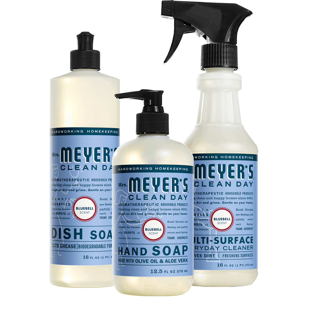 Mrs. Meyer's Bluebell Kitchen Essentials Set