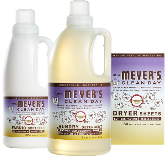 Mrs. Meyer's Compassion Flower Laundry Set Gift-Ready